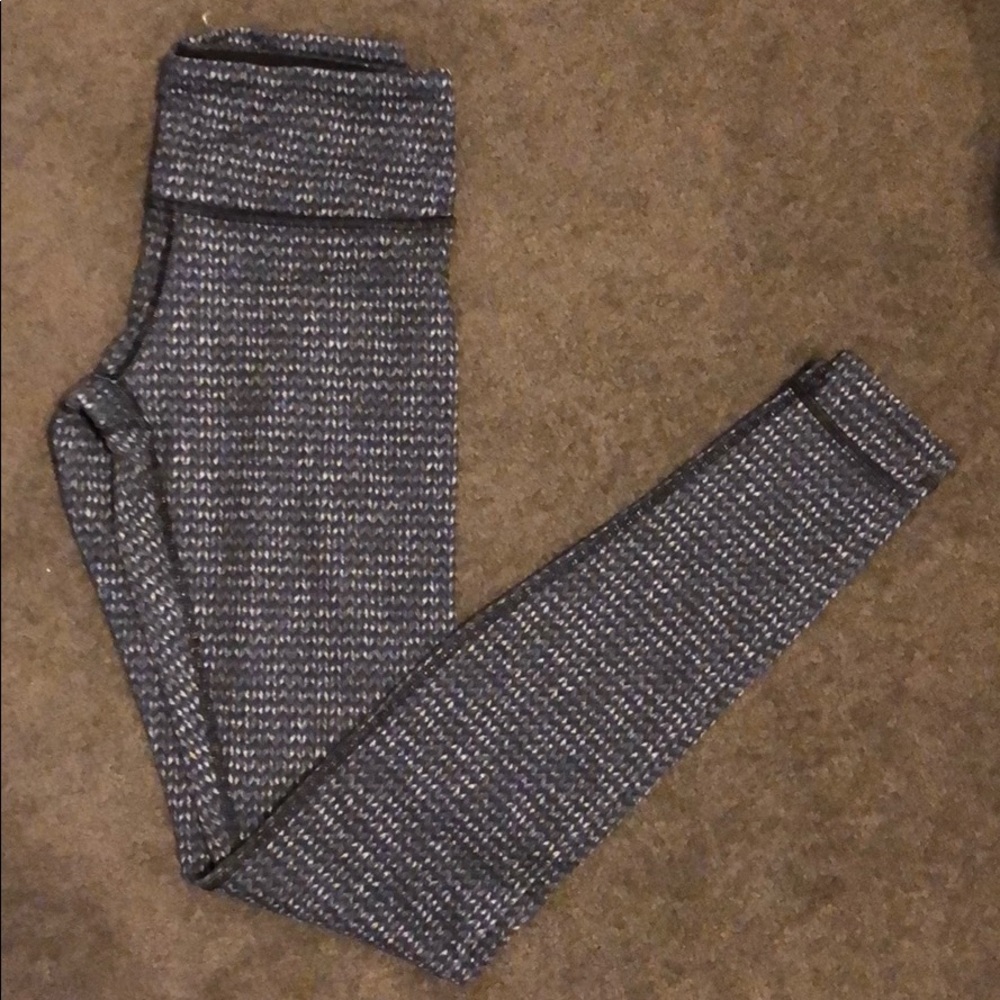 Wonder Under knit print pants - lululemon size 4
